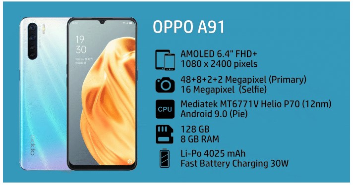 Oppo A91 128 GB Akıllı Cep Telefonu Oppo kurulduğu günden bu yana güçlü teknik özellikleri ve şık tasarımıyla dikkat çeken akıllı telefonlar üretiyor. Kullanıcı dostu bir yaklaşımla teknoloji geliştiren Oppo, ileri teknolojiye sahip akıllı telefon modellerini herkes için ulaşılır kılmak amacıyla çalışmalarını sürdürüyor. Markaya ait A serisi telefonlar da OLED yüksek ekran çözünürlüklü arka kamera ve şık tasarımlarıyla kullanıcılardan büyük ilgi görüyor. Oppo A91 128 GB hem modern ve çekici tasarımı hem de üst düzey donanımı sayesinde bir akıllı telefonla ilgili tüm beklentilerinizi karşılıyor.